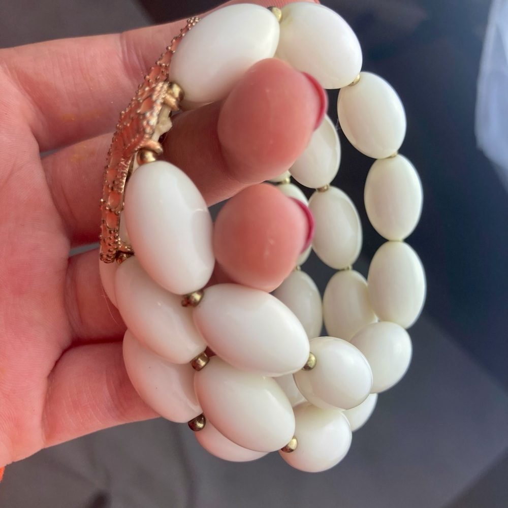 COPY - Starfish Sea Star Gold and White Bracelet - Picture 3 of 5